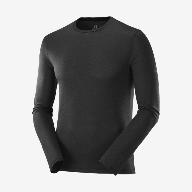 Camiseta Salomon AGILE Hombre Negras | EC2388XYU