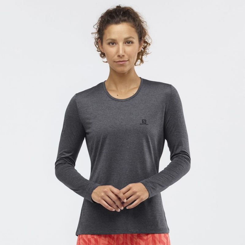 Camiseta Salomon AGILE Mujer Gris | EC3062LIS