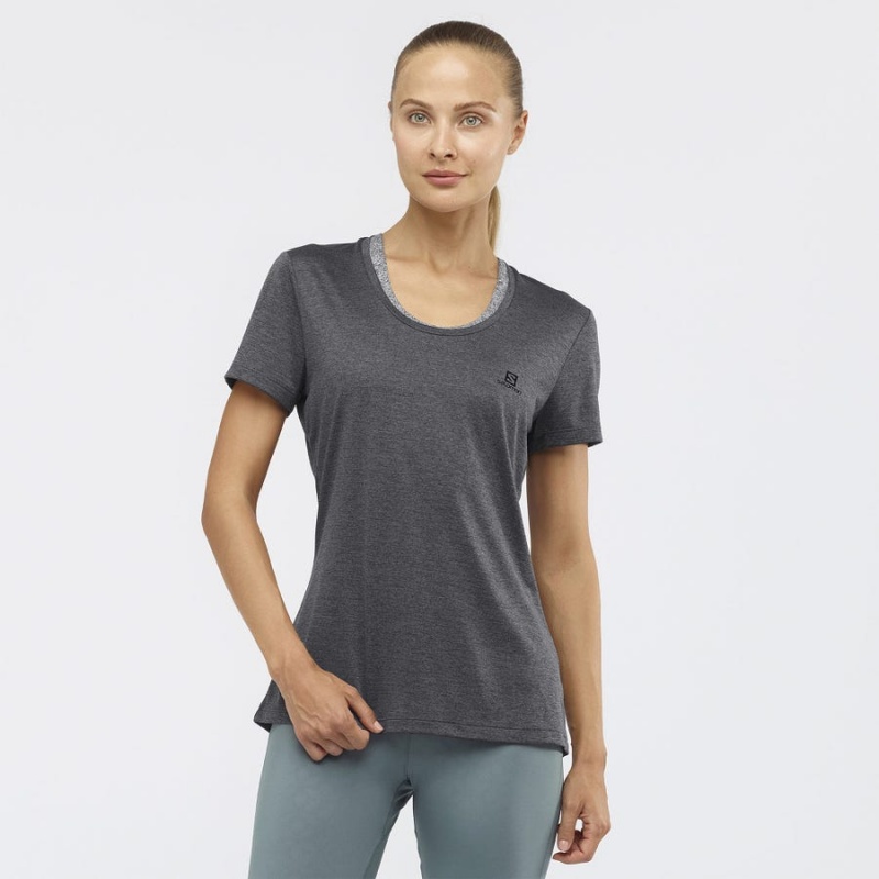 Camiseta Salomon AGILE Mujer Gris | EC3068NWY