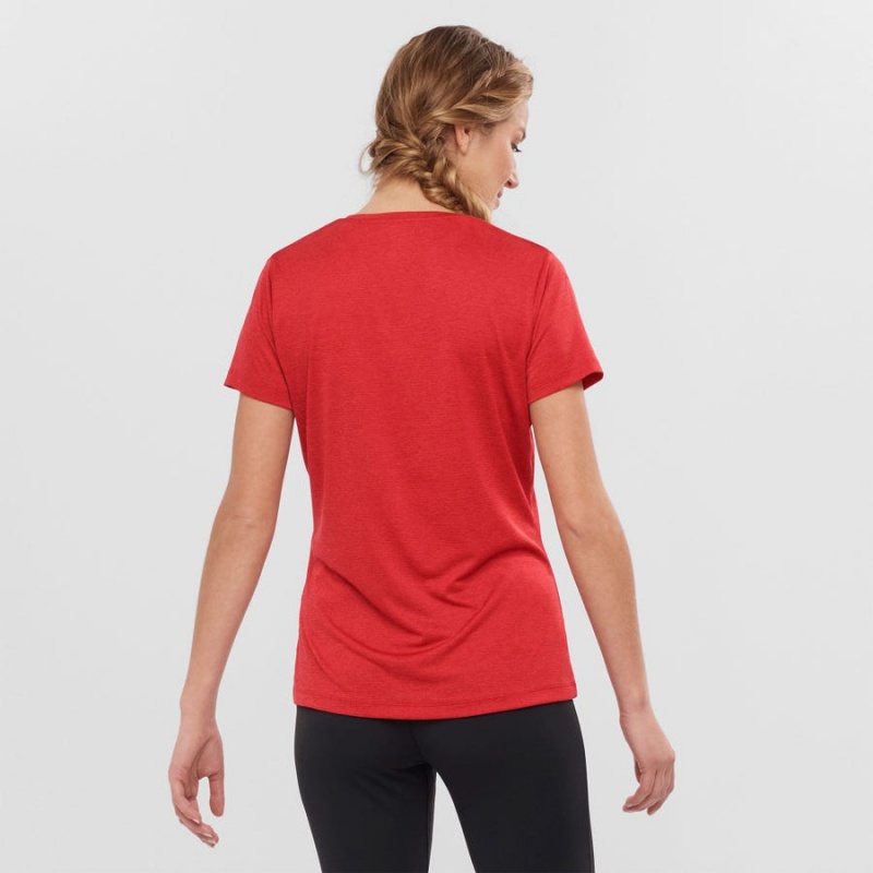 Camiseta Salomon AGILE Mujer Rojas | EC3069MQZ