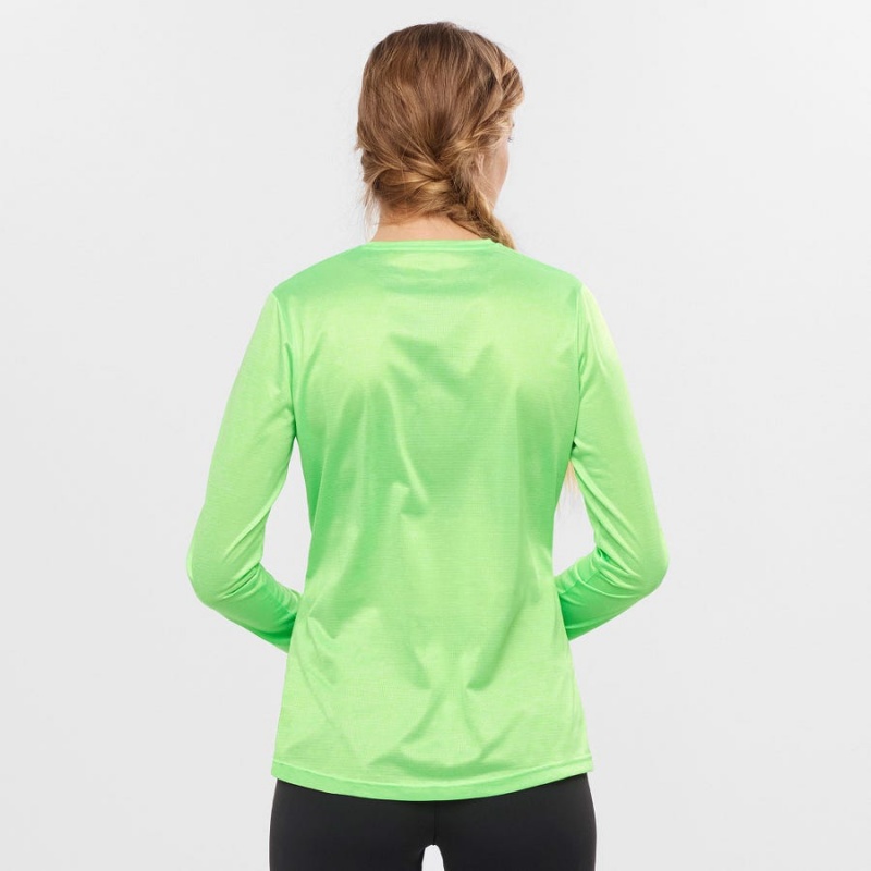 Camiseta Salomon AGILE Mujer Verde | EC3066VRW