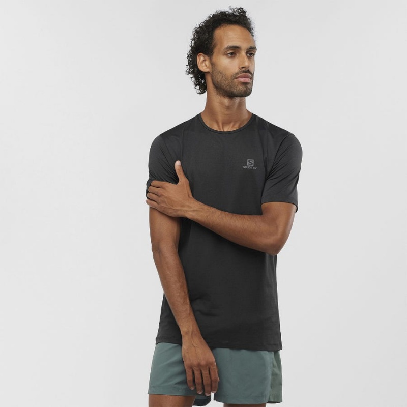 Camiseta Salomon AGILE TRAINING Hombre Negras | EC2380DFM