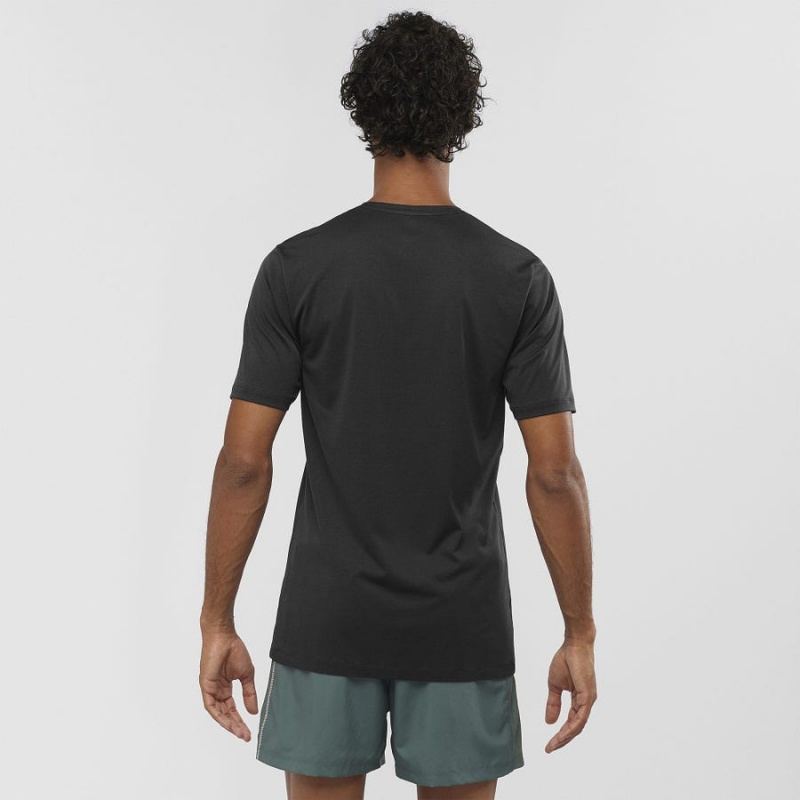 Camiseta Salomon AGILE TRAINING Hombre Negras | EC2380DFM