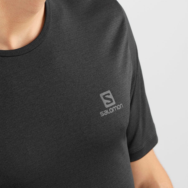 Camiseta Salomon AGILE TRAINING Hombre Negras | EC2380DFM