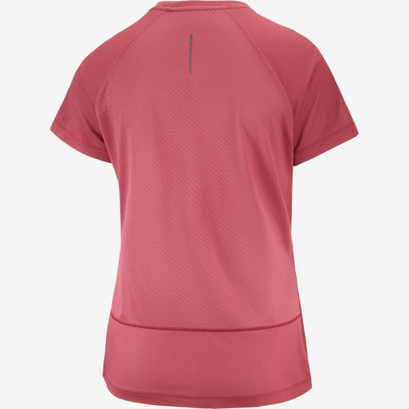 Camiseta Salomon CROSS REBEL Mujer Rojas | EC3051GSO