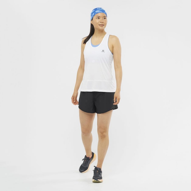 Camiseta Salomon CROSS RUN Mujer Blancas | EC3046WNB