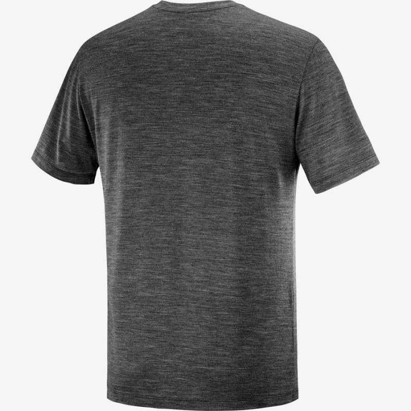 Camiseta Salomon OUTLIFE MERINO BLEND Hombre Negras | EC2404AHK