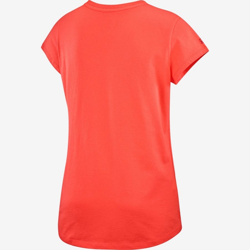 Camiseta Salomon OUTLIFE SCOOP HEM TEE W Mujer Naranjas | EC3055SGL