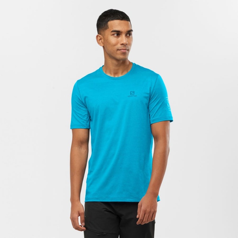 Camiseta Salomon OUTLINE Hombre Azules | EC2375ILH