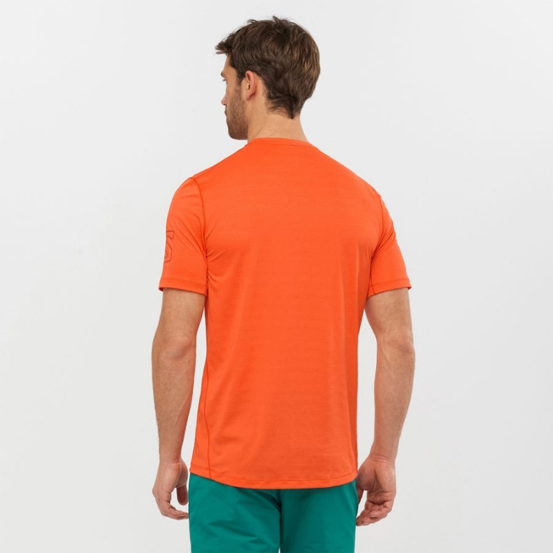 Camiseta Salomon OUTLINE Hombre Naranjas | EC2374UZG