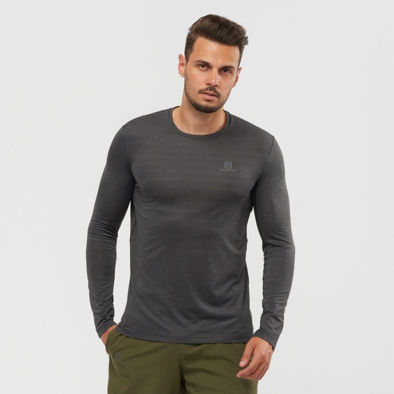 Camiseta Salomon OUTLINE Hombre Negras | EC2376OKI