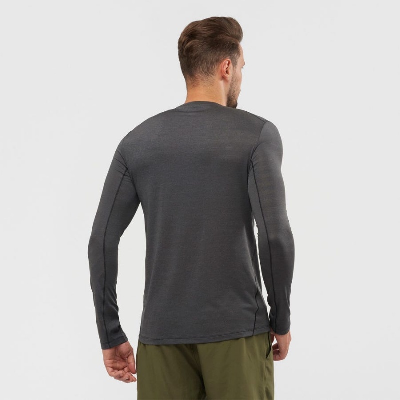 Camiseta Salomon OUTLINE Hombre Negras | EC2376OKI