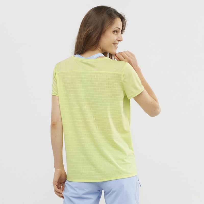 Camiseta Salomon OUTLINE SUMMER Mujer Verde Menta | EC3077ILH