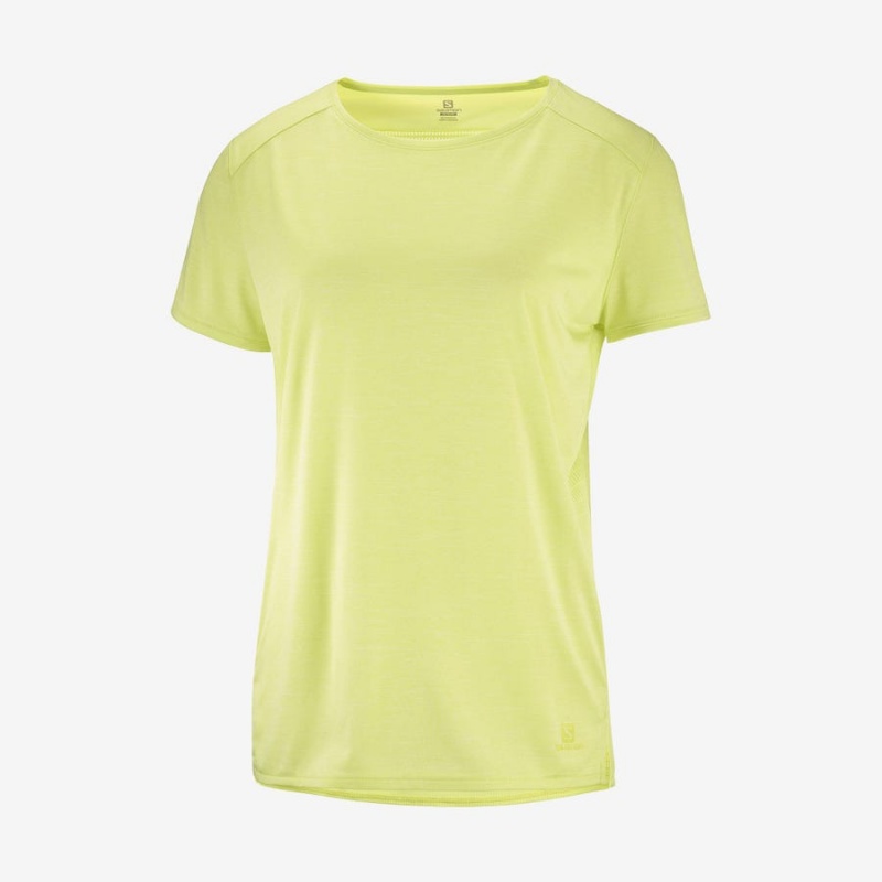 Camiseta Salomon OUTLINE SUMMER Mujer Verde Menta | EC3077ILH