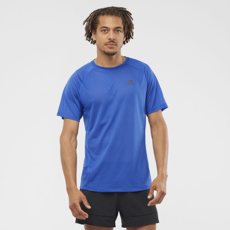 Camiseta Salomon PROMO CROSS REBEL Hombre Azules | EC2385KOR