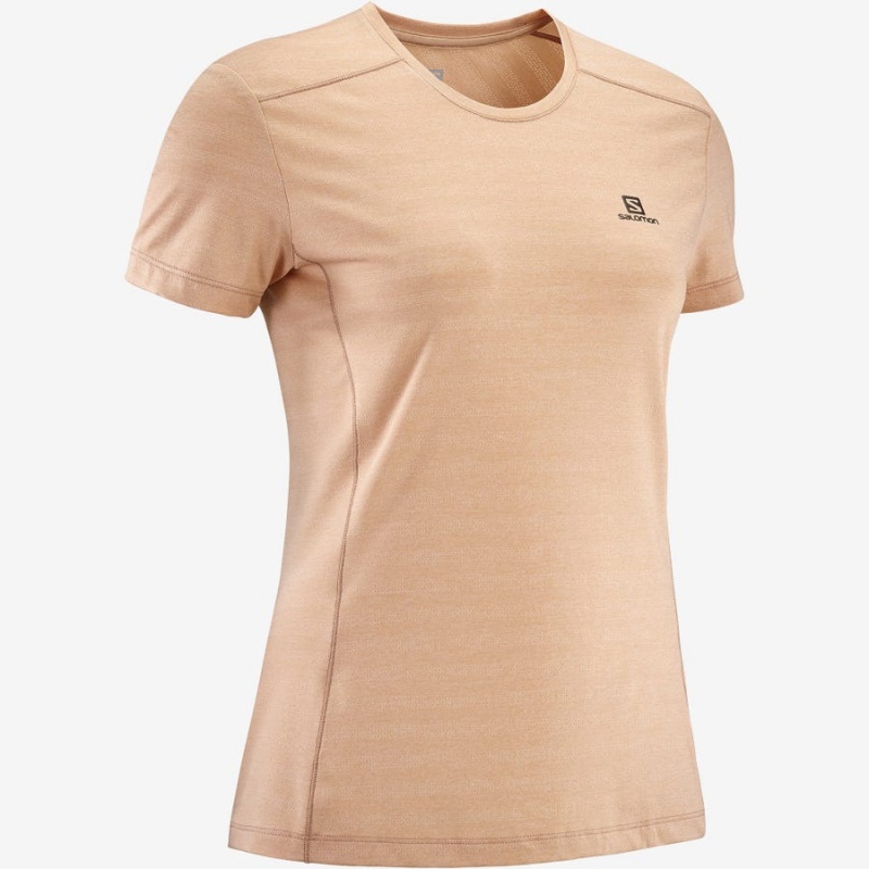 Camiseta Salomon XA TEE W Mujer Rosas | EC3044MQZ