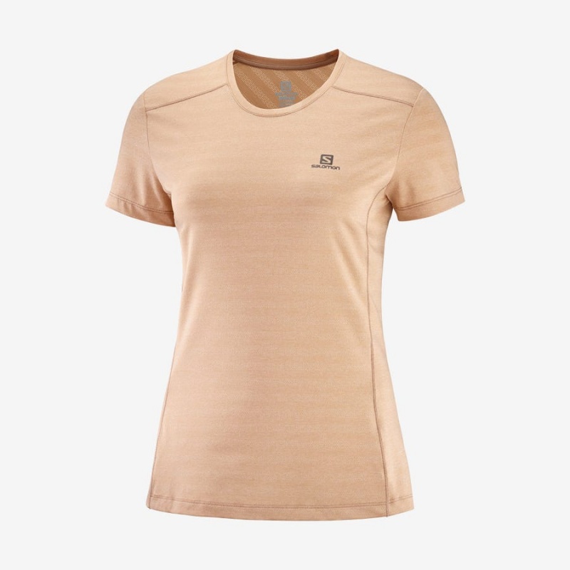 Camiseta Salomon XA TEE W Mujer Rosas | EC3044MQZ