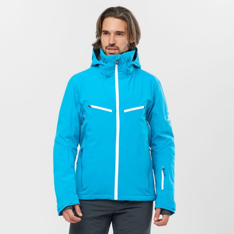 Chaquetas De Esquí Salomon BRILLIANT Hombre Azules | EC2300RVD