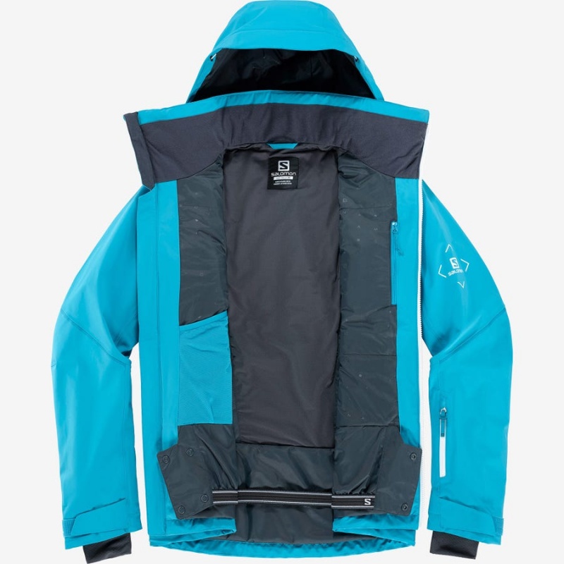 Chaquetas De Esquí Salomon BRILLIANT Hombre Azules | EC2300RVD