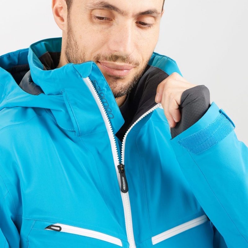 Chaquetas De Esquí Salomon BRILLIANT Hombre Azules | EC2300RVD