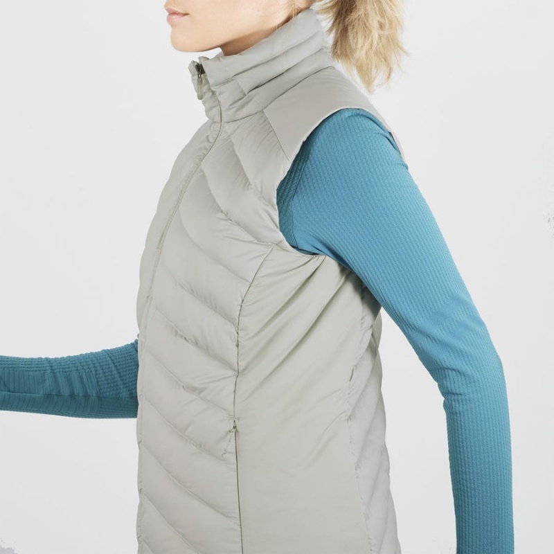 Chaquetas De Esquí Salomon ESSENTIAL XWARM DOWN Mujer Plateadas | EC3203AHK