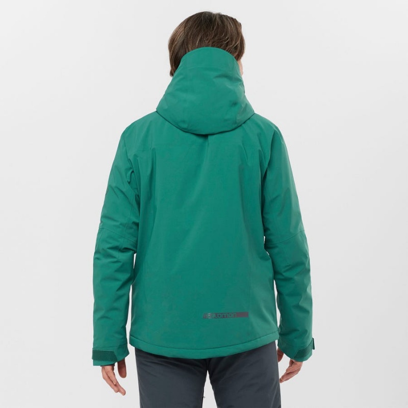 Chaquetas De Esquí Salomon HIGHLAND Hombre Verde | EC2280WNB