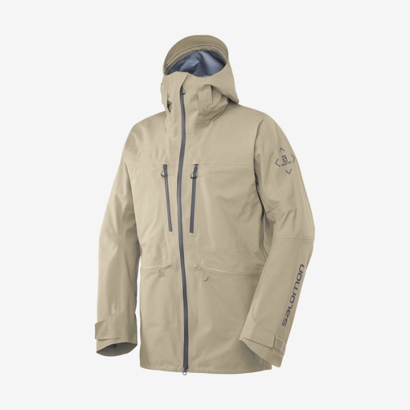 Chaquetas De Esquí Salomon S/LAB QST GORE-TEX PRO 3L Hombre Marrones | EC2285GSO