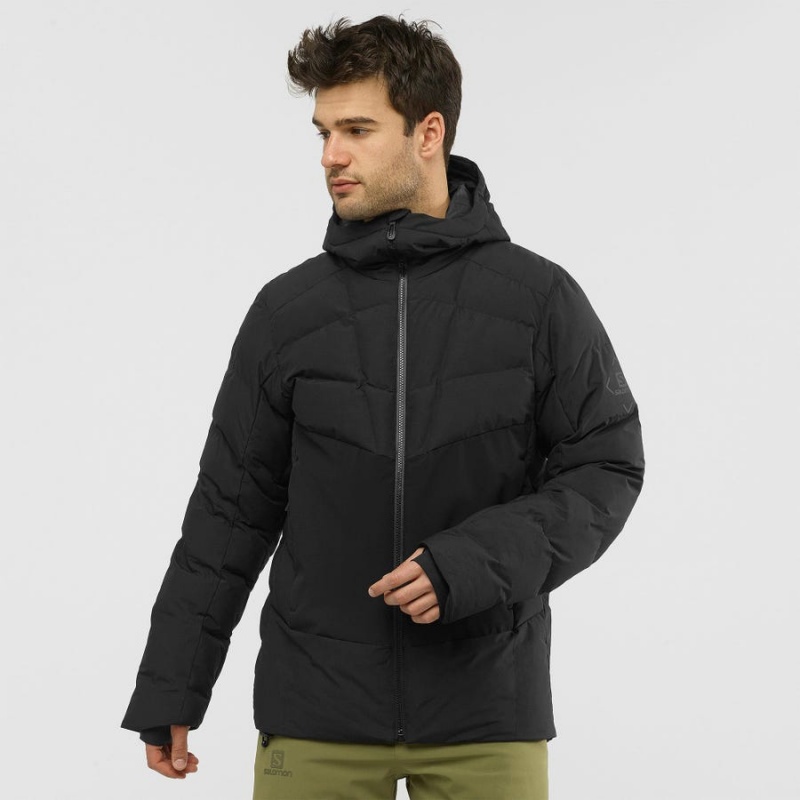 Chaquetas De Esquí Salomon SNOWSHELTER Hombre Negras | EC2286HAP