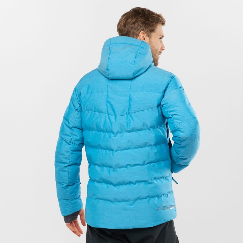 Chaquetas De Esquí Salomon SNOWSHELTER Hombre Azules | EC2288KOR