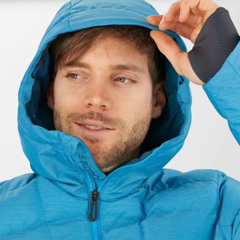 Chaquetas De Esquí Salomon SNOWSHELTER Hombre Azules | EC2288KOR