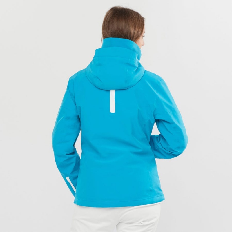 Chaquetas De Esquí Salomon SPEED Mujer Azules | EC3206FDN