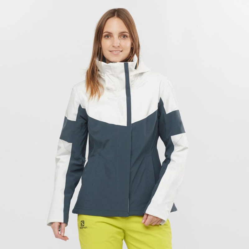 Chaquetas De Esquí Salomon SPEED Mujer Gris | EC3209JPQ