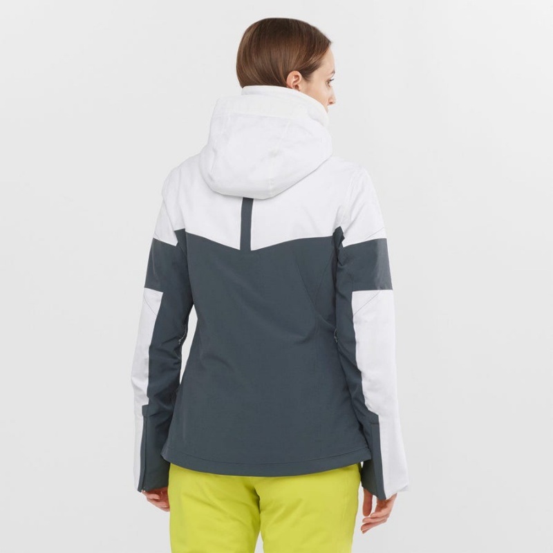 Chaquetas De Esquí Salomon SPEED Mujer Gris | EC3209JPQ