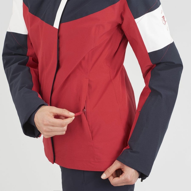 Chaquetas De Esquí Salomon SPEED Mujer Rojas | EC3208HAP