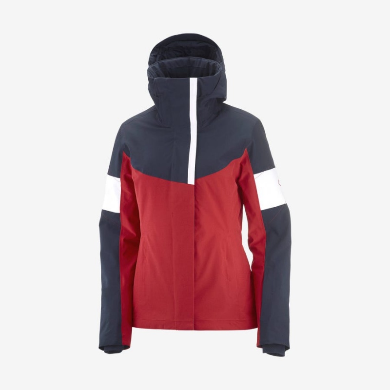 Chaquetas De Esquí Salomon SPEED Mujer Rojas | EC3208HAP