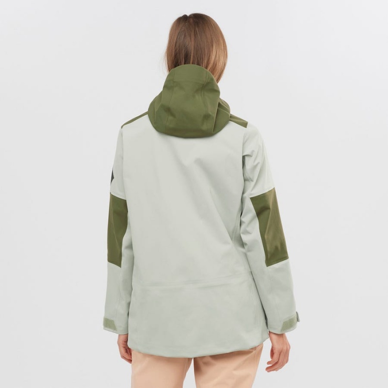 Chaquetas De Esquí Salomon STANCE 3L Mujer Verde Oliva | EC3202WNB