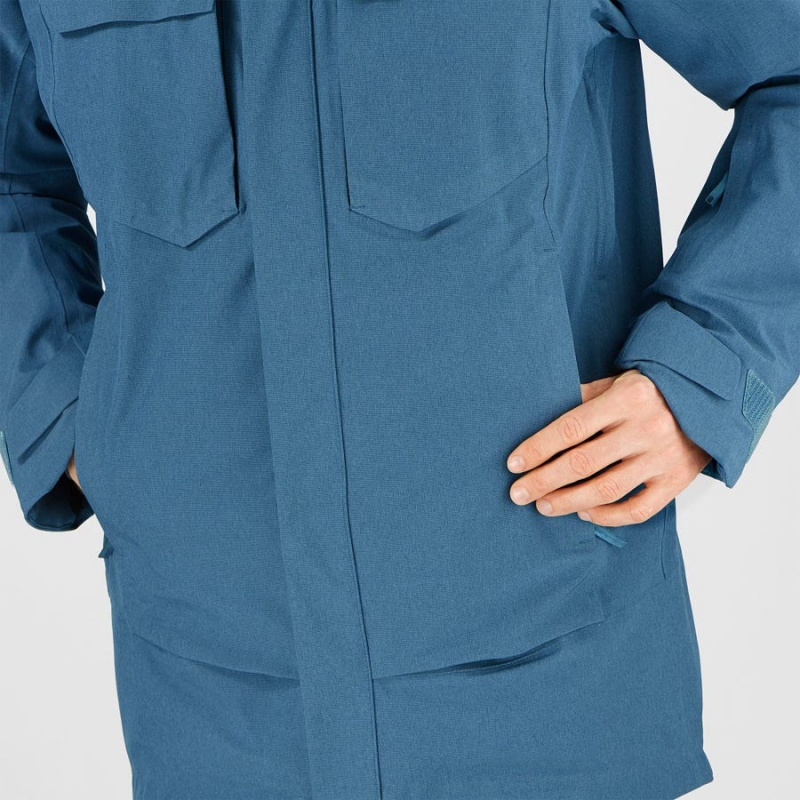 Chaquetas De Esquí Salomon STANCE CARGO Hombre Azules | EC2297QMA