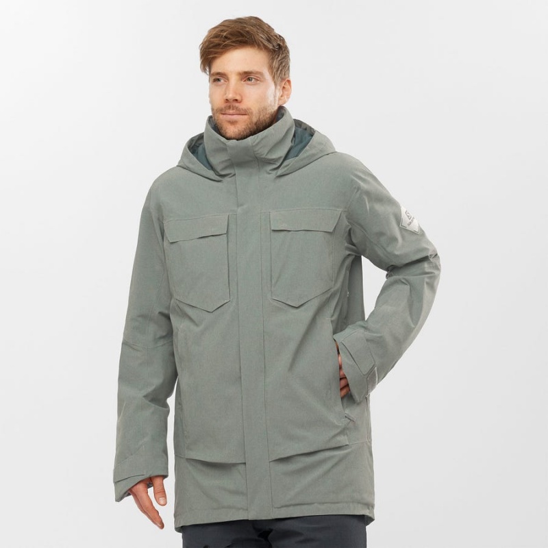 Chaquetas De Esquí Salomon STANCE CARGO Hombre Verde Oliva | EC2298WNB