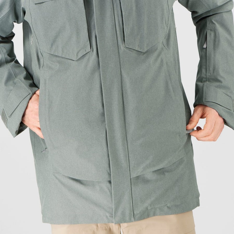 Chaquetas De Esquí Salomon STANCE CARGO Hombre Verde Oliva | EC2298WNB