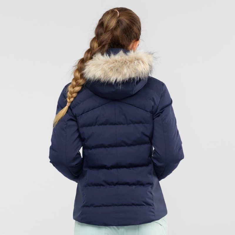 Chaquetas De Esquí Salomon STORMCOZY Mujer Azul Marino | EC3212DFM