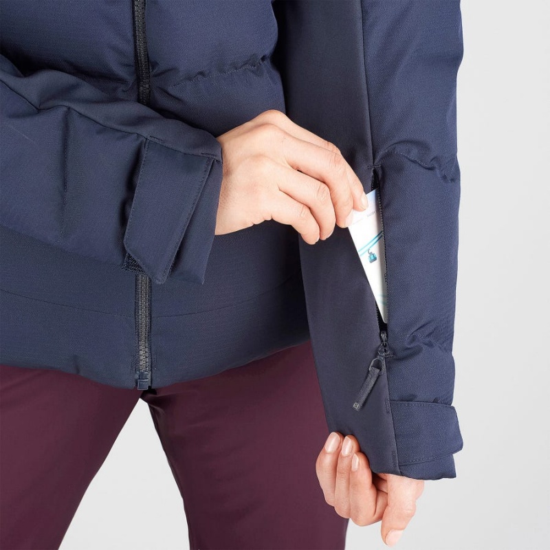 Chaquetas De Esquí Salomon STORMCOZY Mujer Azul Marino | EC3212DFM