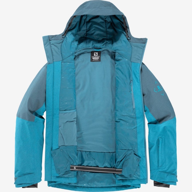 Chaquetas De Esquí Salomon UNTRACKED Hombre Azules | EC2289LIS