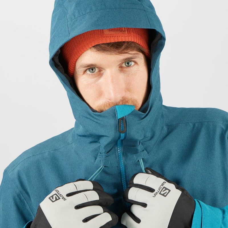 Chaquetas De Esquí Salomon UNTRACKED Hombre Azules | EC2289LIS