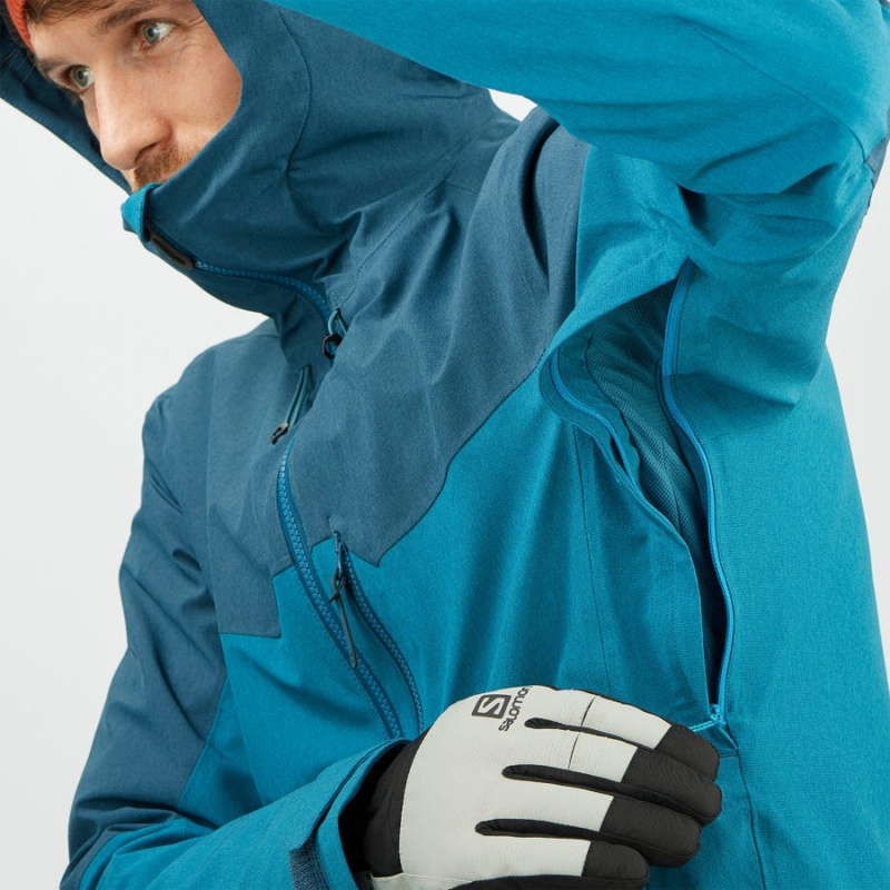 Chaquetas De Esquí Salomon UNTRACKED Hombre Azules | EC2289LIS