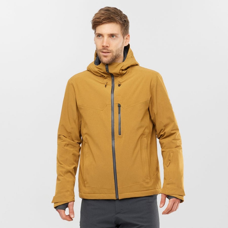 Chaquetas De Esquí Salomon UNTRACKED Hombre Marrones | EC2290ZUT