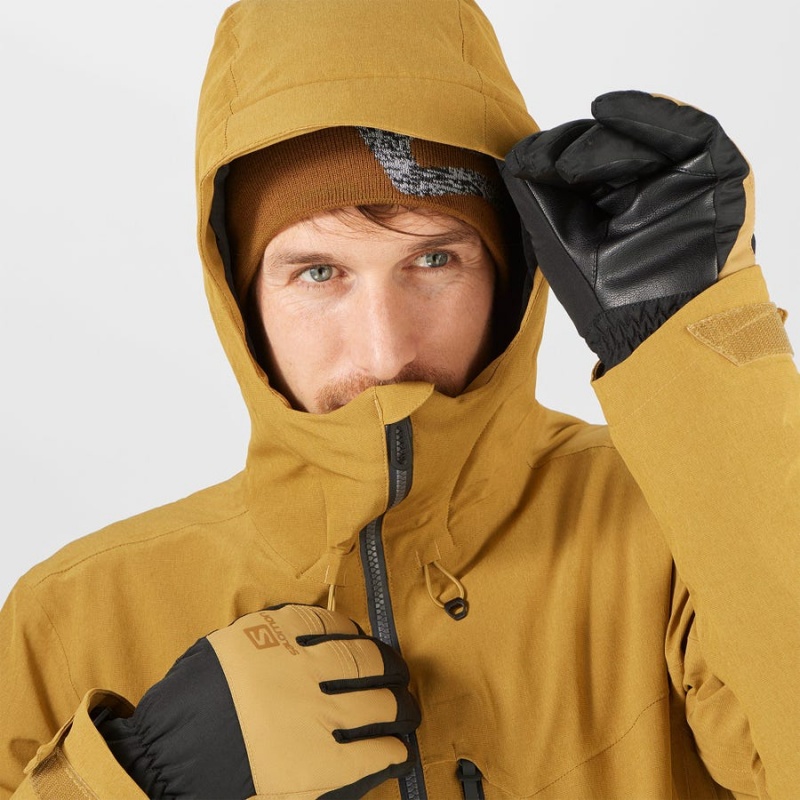 Chaquetas De Esquí Salomon UNTRACKED Hombre Marrones | EC2290ZUT