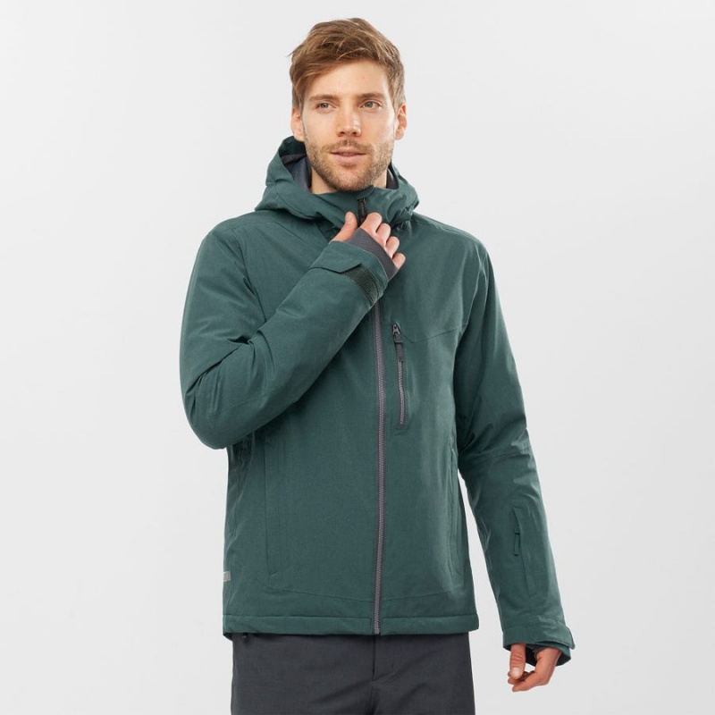 Chaquetas De Esquí Salomon UNTRACKED Hombre Verde | EC2291XYU