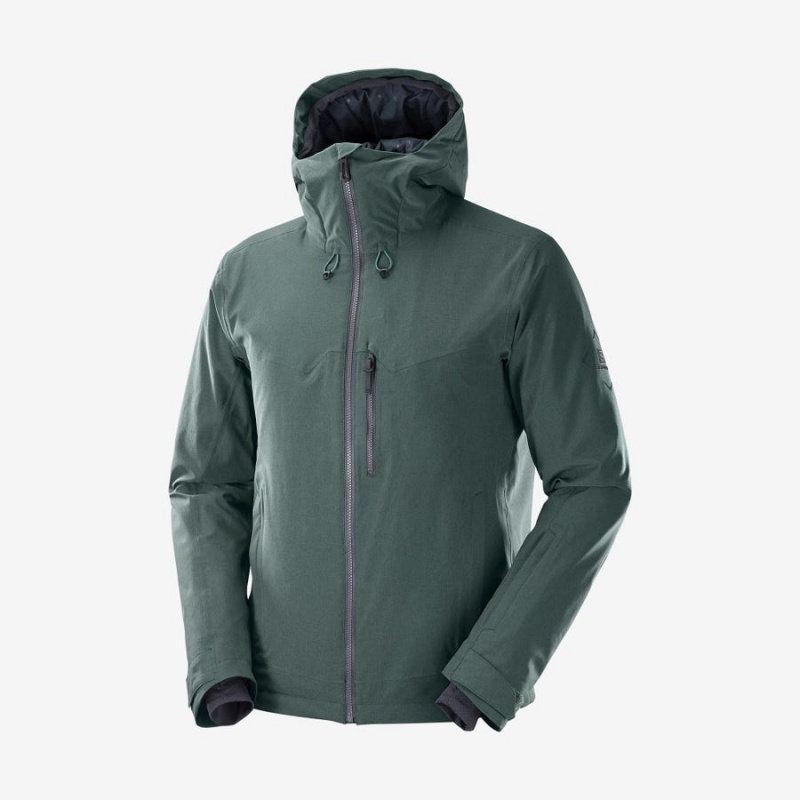 Chaquetas De Esquí Salomon UNTRACKED Hombre Verde | EC2291XYU