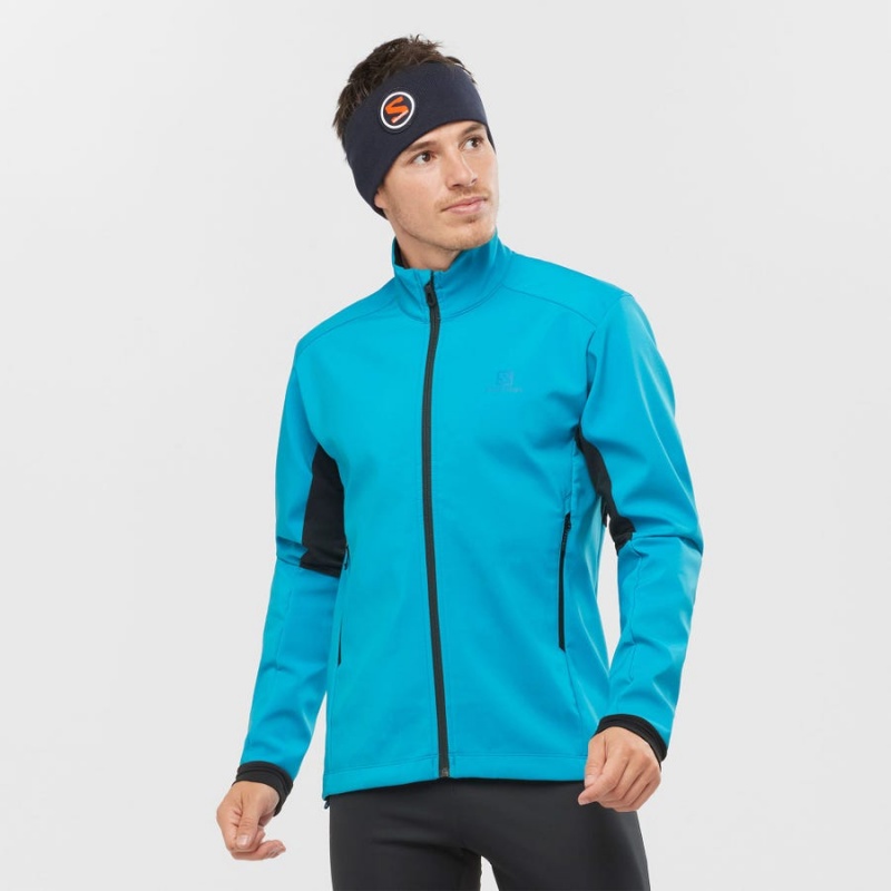 Chompas Salomon AGILE SOFTSHELL Hombre Azules | EC2367MQZ