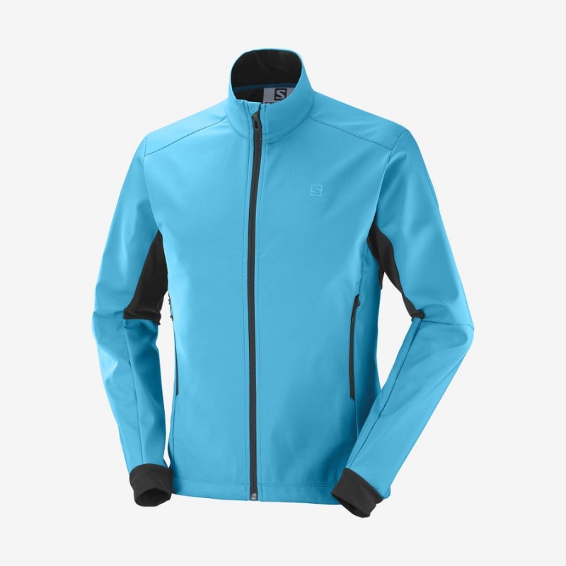 Chompas Salomon AGILE SOFTSHELL Hombre Azules | EC2367MQZ